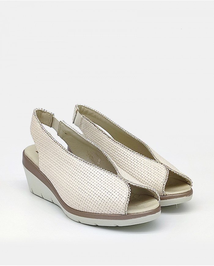 24HRS Sandalia Peep Toes
