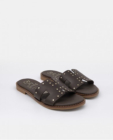 OH! MY SANDALS Sandalia mujer pala remaches 5840