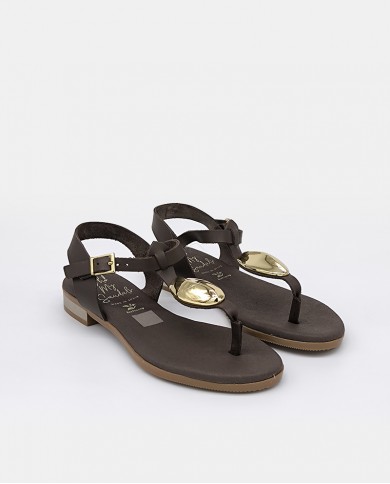 OH! MY SANDALS Sandalia mujer marron 5864