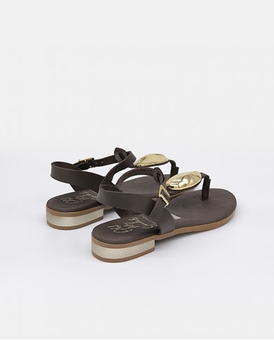OH! MY SANDALS Sandalia mujer marron 5864