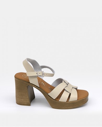 OH! MY SANDALS Sandalia mujer beige 5937