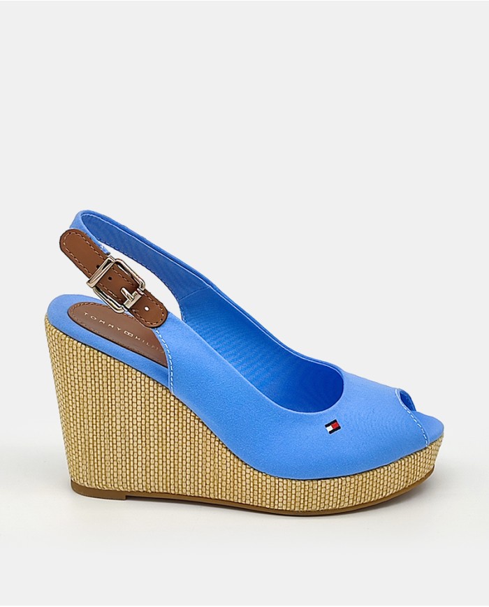 TOMMY HILFIGER Sandalia cuña alta Iconic Elena Sling Back