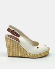 TOMMY HILFIGER Sandalia cuña alta Iconic Elena Sling Back