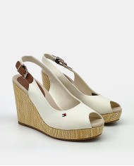 TOMMY HILFIGER Sandalia cuña alta Iconic Elena Sling Back