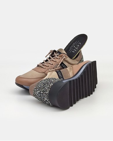 CETTI Sneaker plataforma